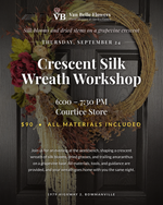 Load image into Gallery viewer, Autumn Crescent Silk Wreath Workshop (Courtice)