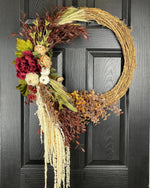 Load image into Gallery viewer, Autumn Crescent Silk Wreath Workshop (Courtice)