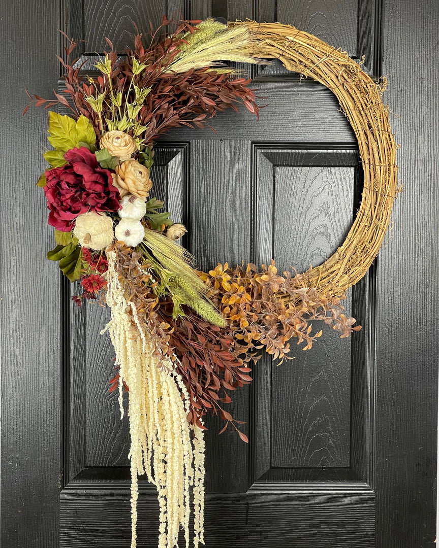 Autumn Crescent Silk Wreath Workshop (Courtice)