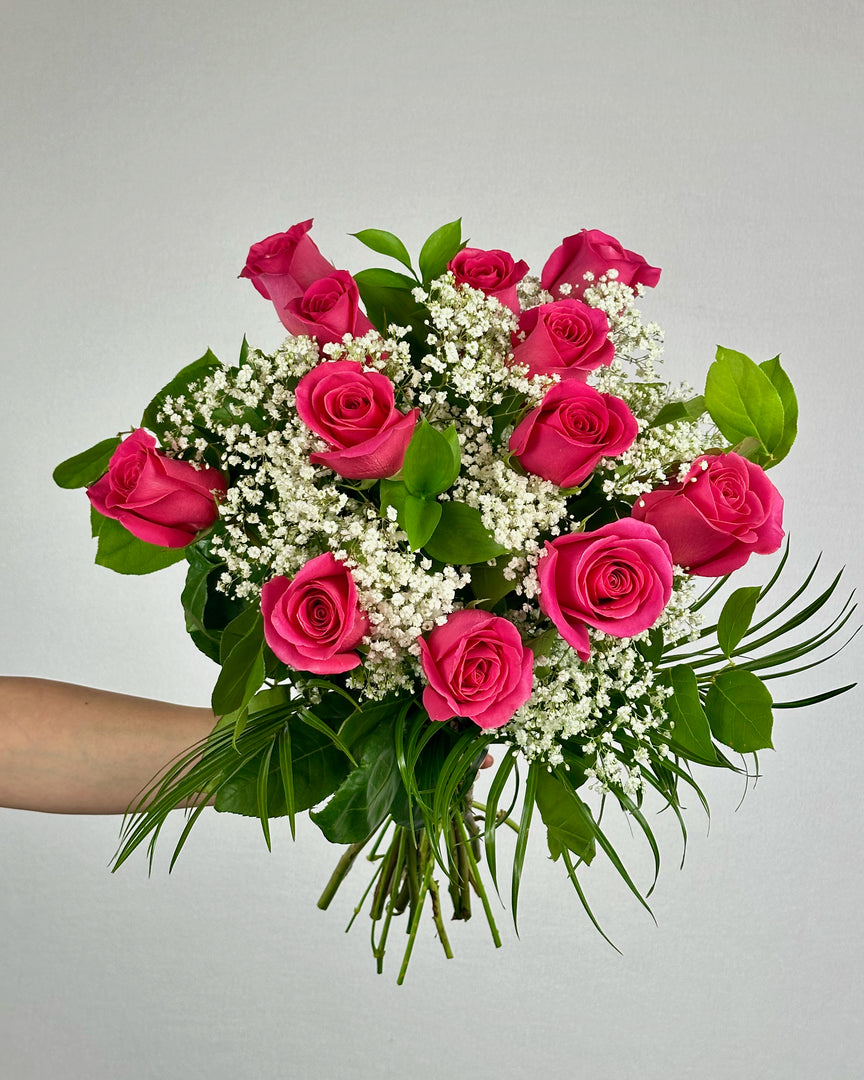 Hot Pink Rose Bouquet