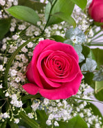 Load image into Gallery viewer, Hot Pink Rose Vase Arrangement