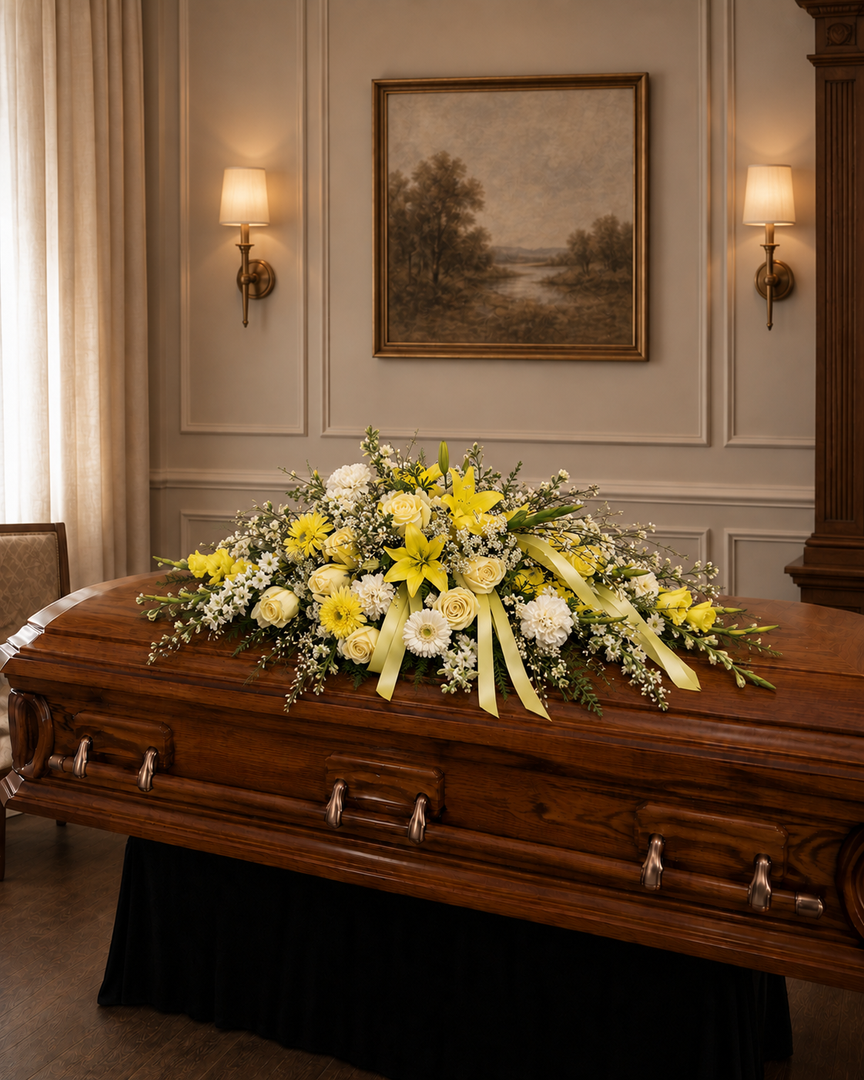 Rest in Peace Casket Spray